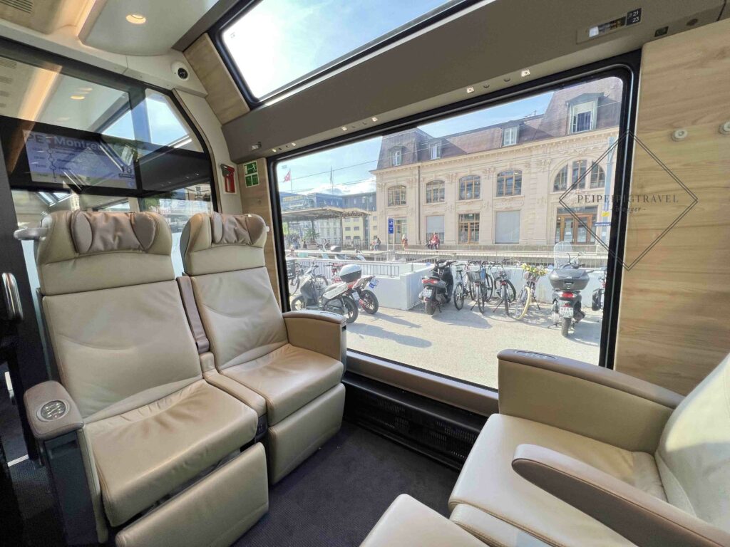 瑞士黃金列車｜最新沙發椅座位GoldenPass Express